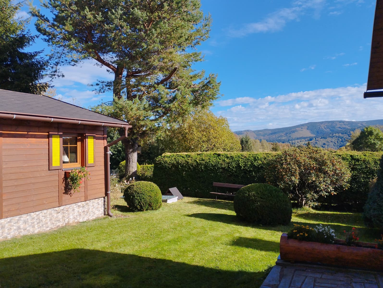 spodní část zahrady